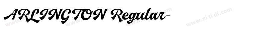 ARLINGTON Regular字体转换 ARLINGTON Regular字体转换